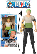 Bandai - anime heroes - one piece - anime heroes mega 30 cm zoro figuur - grote gearticuleerde figuur - roronoa zoro manga figuur - one piece officiële licentie - speelgoed voor kinderen 4+ - 38332
