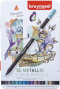 Bruynzeel Expression Buntstifte Metallic-Töne, 12er-Dose