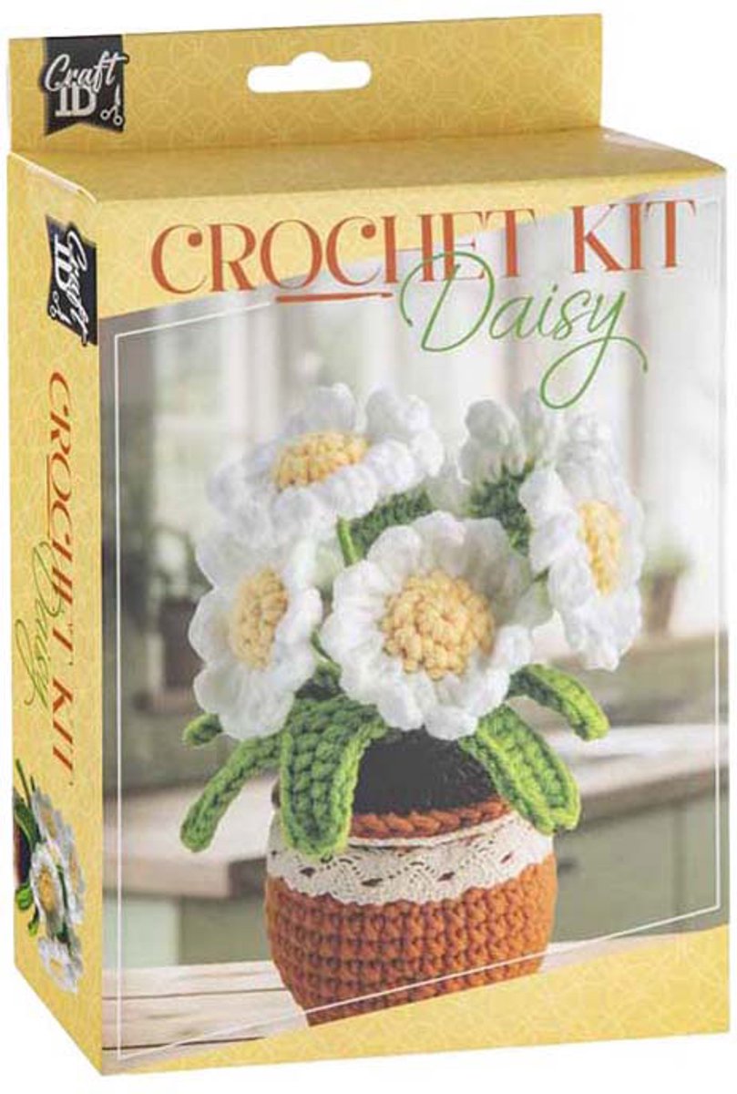 Häkelset „Gänseblümchen“ der Creative Craft Group – inkl. Nadel und Faden