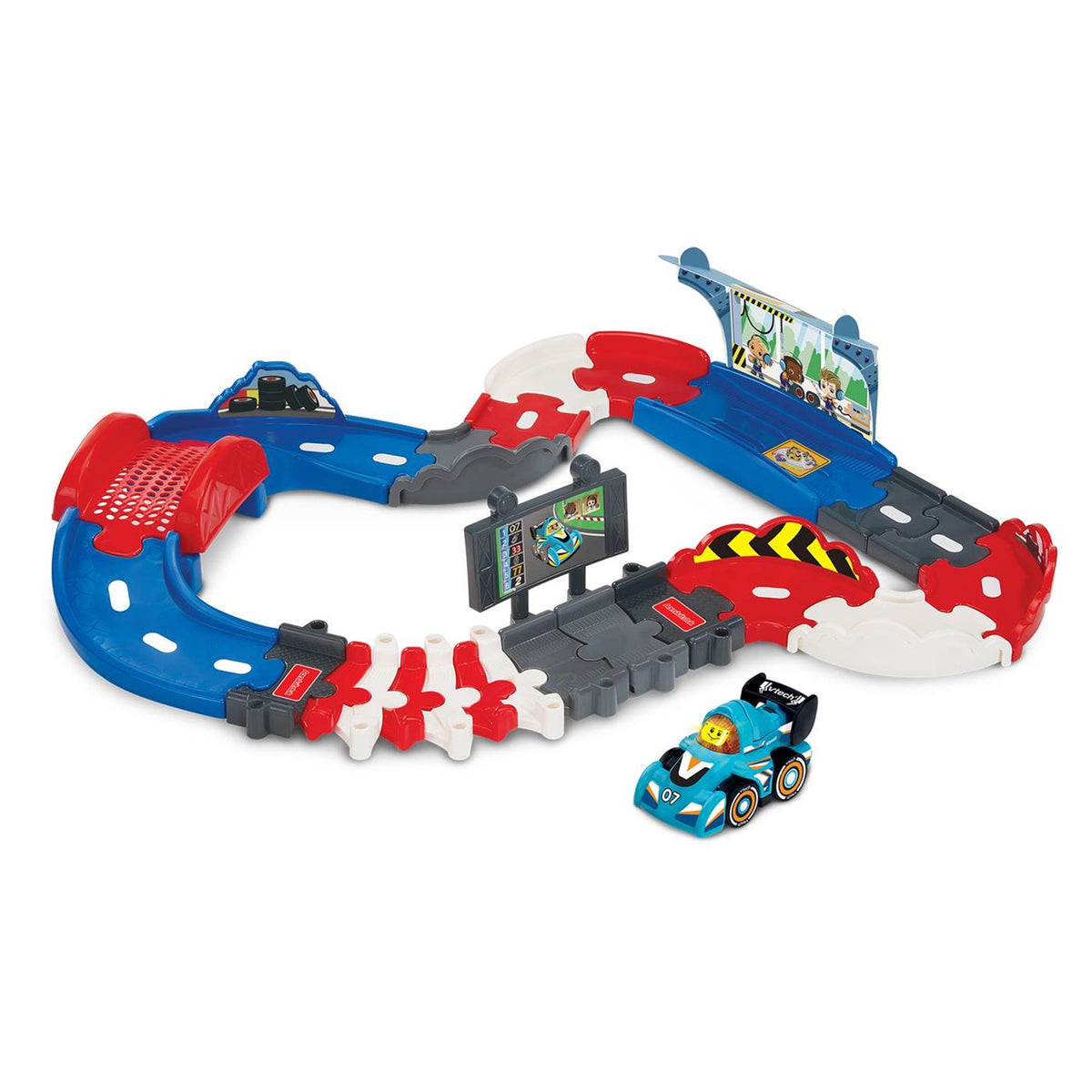 Vtech toet toet auto super pitstop+willem winnaar
