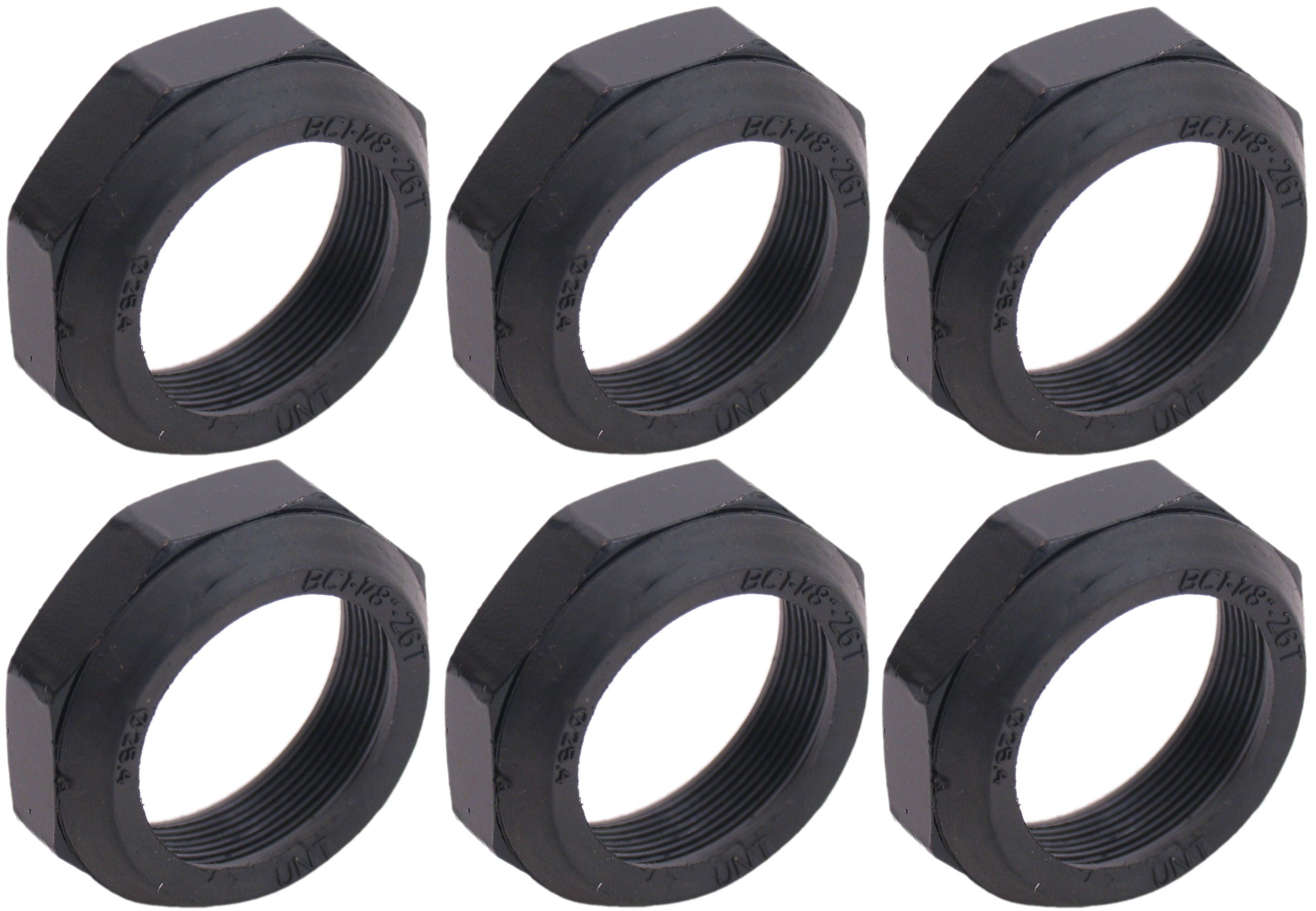 Bofix Steuersatz ø25,4 mm obere Mutter offen 1 1 8 schwarz (6 Stück)