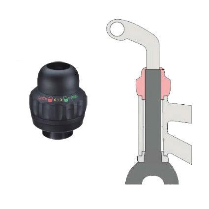 Postmoderner Steuerkopf-Lockout, 25,4 26,4 30,2 mm, schwarz