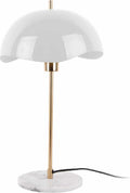 Leitmotiv tafellamp waved dome - wit - 30x30x56cm - scandinavisch