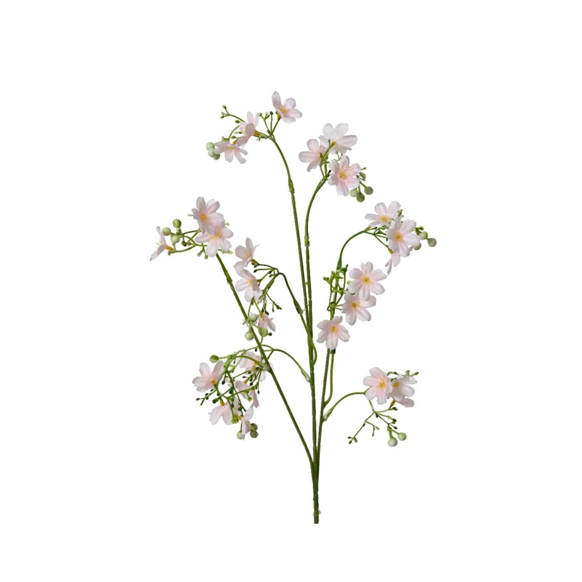 Decoris kunstbloem roze 67cm