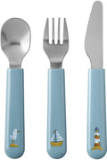 Mepal Besteckset „Little Dutch Sailors Bay“, 3-teilig, blau
