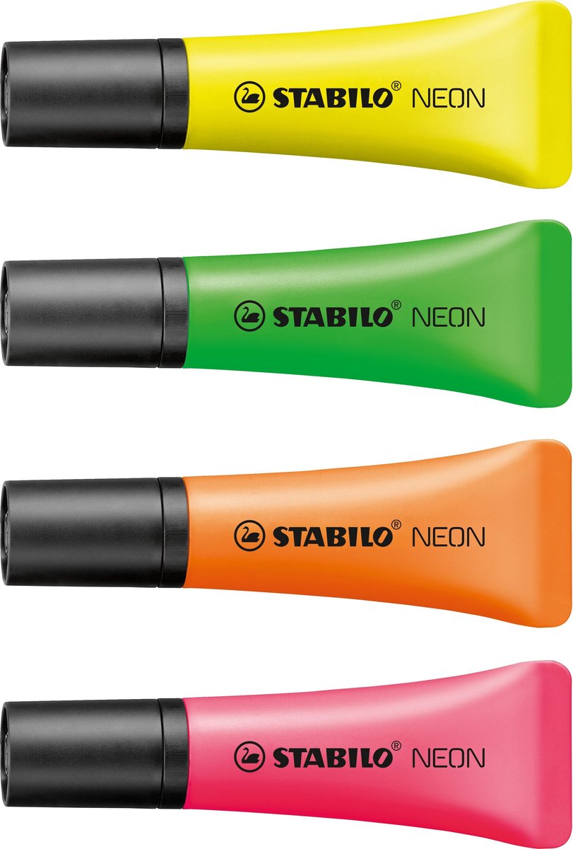 Stabilo Neonmarker – 4er-Set