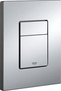 Grohe skate cosmopolitan bedieningspaneel toilet - dual flush - kunststof - spiegelend chroom