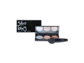 Casuelle highlighter contour make-up compact , 10 x 14 x 3cm, 3 kleuren gezichtspoeder en latex blending spons