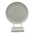 Mansion atmosphere ornament metaal crème 35x12x46,5cm