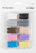 Creativ Company Feine Polymerknete in Pastellfarben, 10 x 20 Gramm
