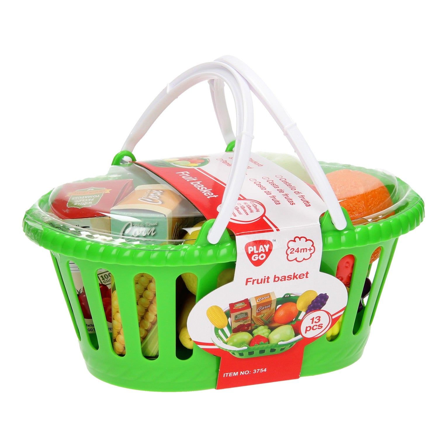 Playgo mandje met fruit - 13dlg.