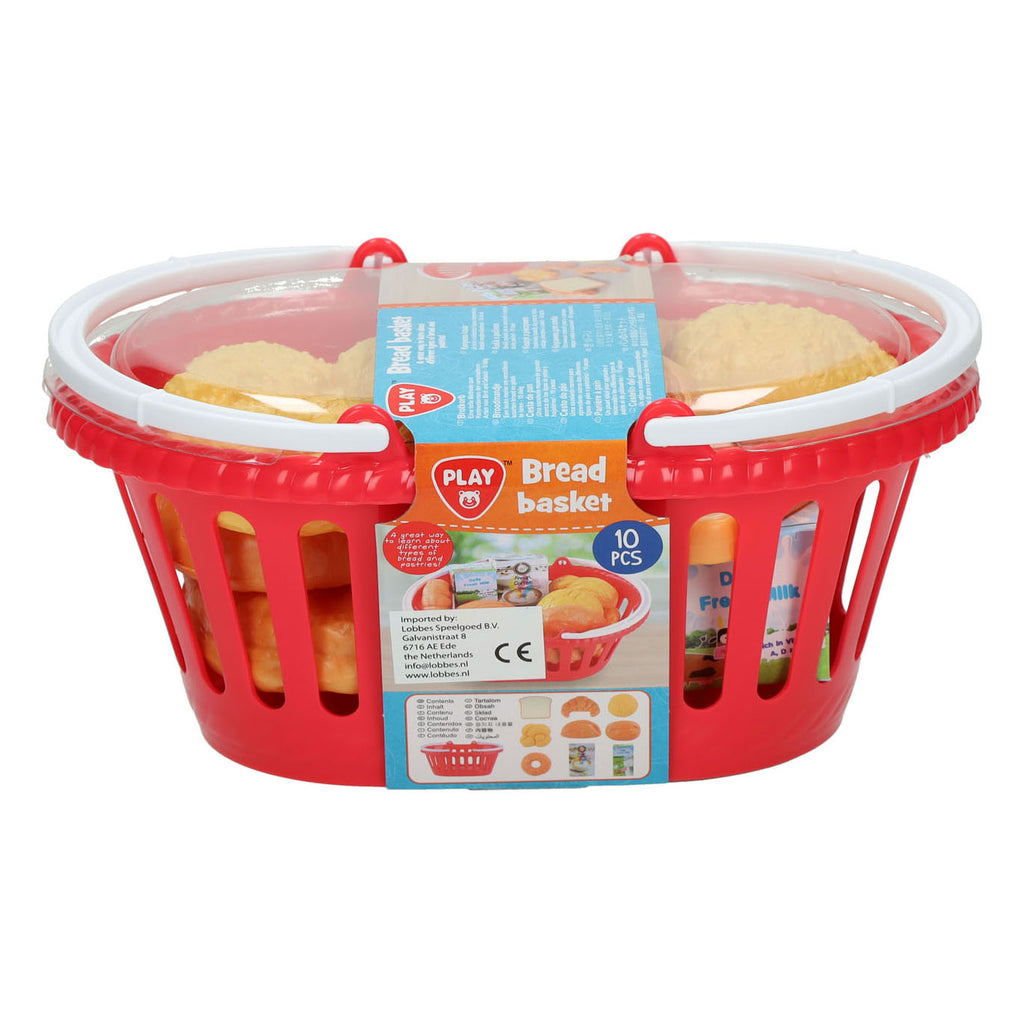 Playgo-Korb mit Brot - 10 Stück.