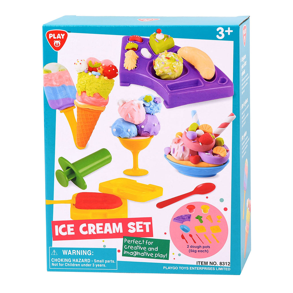 Playgo kleiset ijsjes - 2 kleipotjes