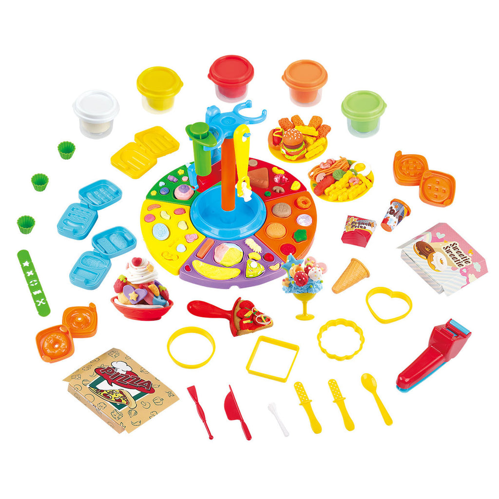 Playgo Knete-Set Lebensmittel - 5 Tontöpfe