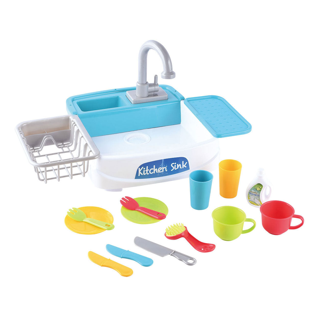 Playgo Geschirrspül-Spielküchen-Spielset - 18-teilig.