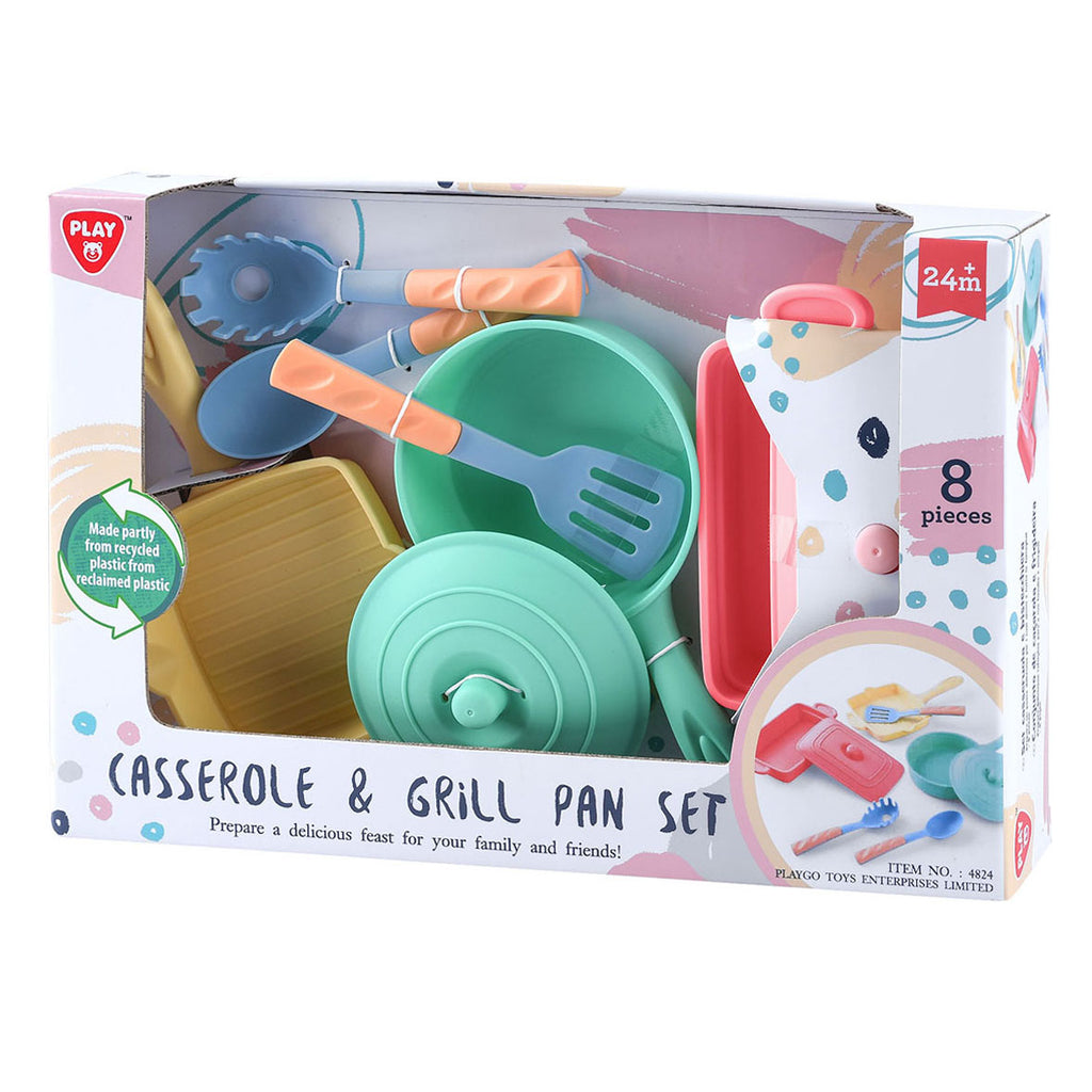 Playgo braadpan en grillpan speelset - 8dlg.