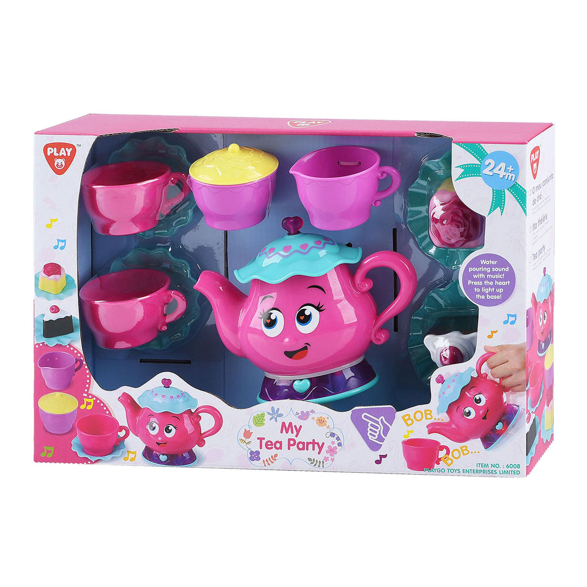 Playgo Tea Party Teeservice mit Licht und Ton – 12-teilig.