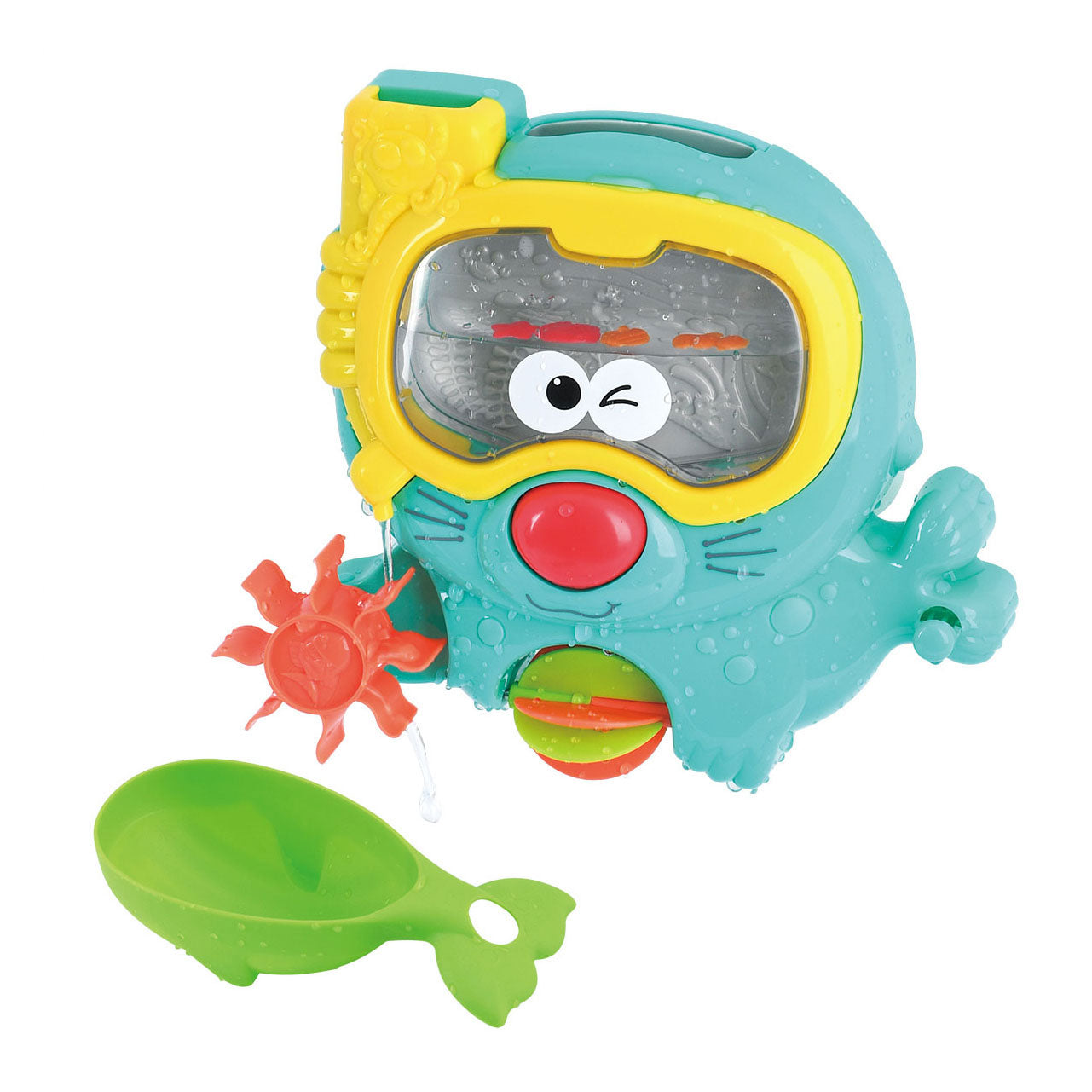 Playgo Badespielzeug: Spritzrobbe mit Taucherbrille