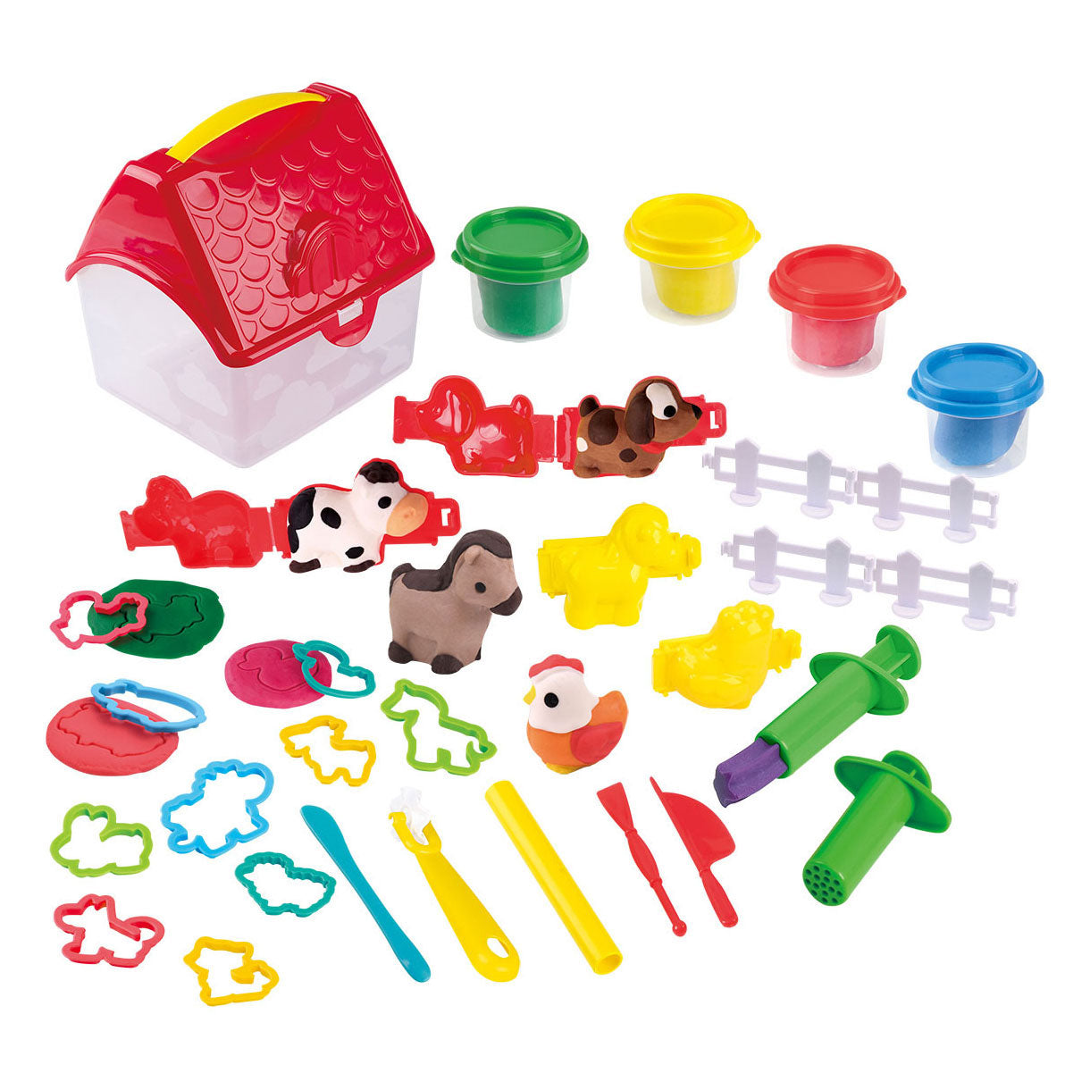Play Sie Farm Kleiset in Lagerbox, 4 Tongläser