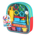Playgo kleiset in rugzak - 3 kleipotjes