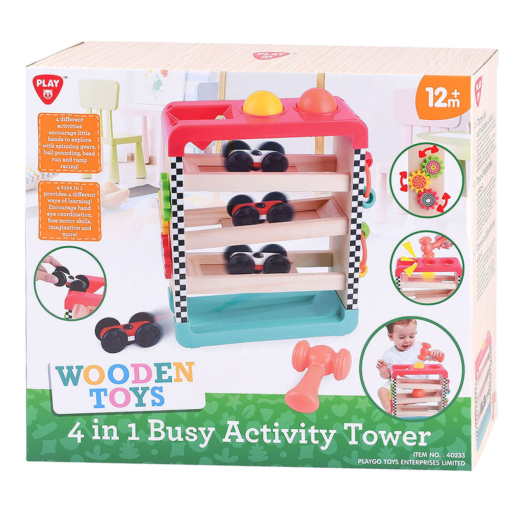 Playgo 4-in-1 Spielturm aus Holz
