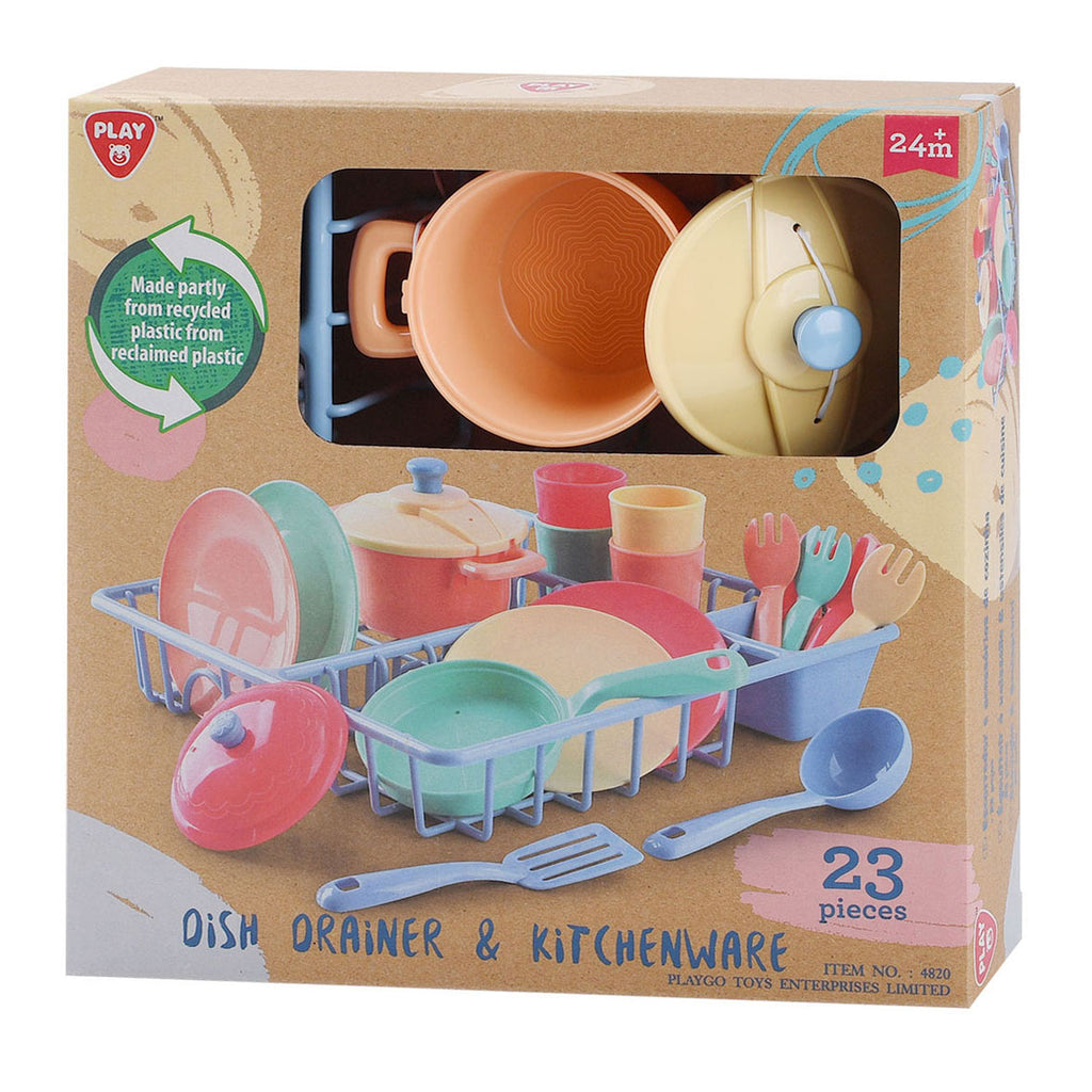 Playgo Wäscheständer mit Küchenzubehör – 23-teilig