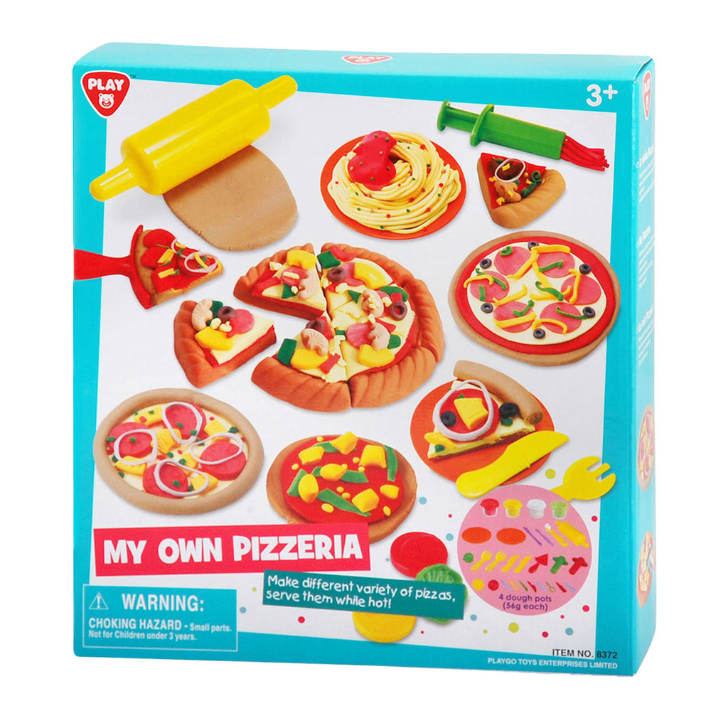 Playgo My Own Pizzeria Ton-Set - 4 Tontöpfe