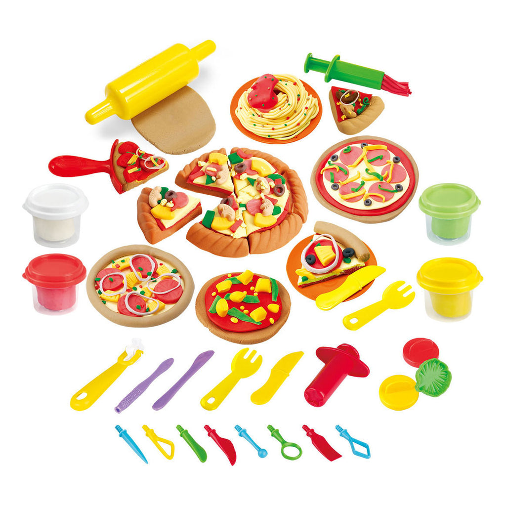 Playgo My Own Pizzeria Ton-Set - 4 Tontöpfe