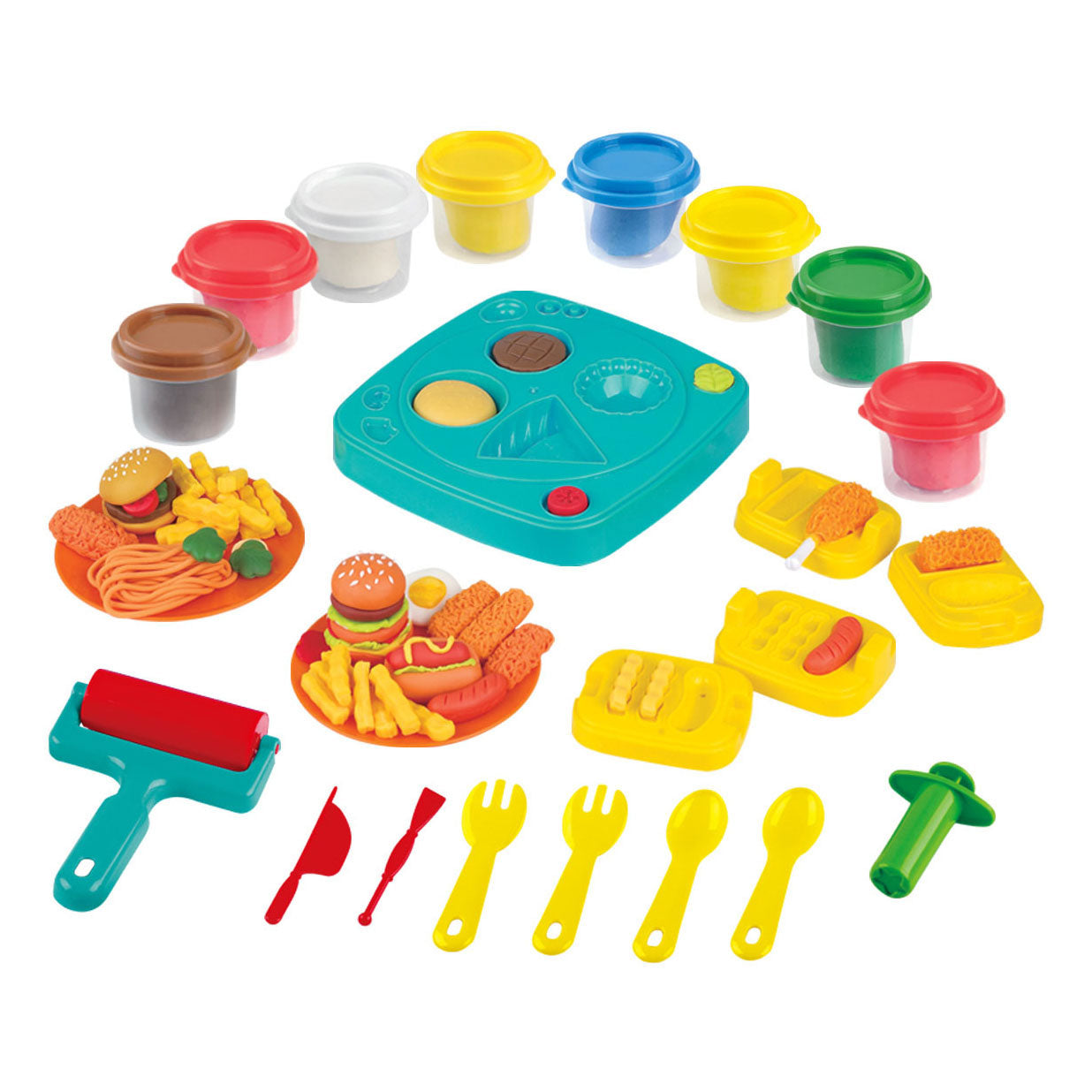 Playgo Diner Café Ton-Set - 8 Tontöpfe