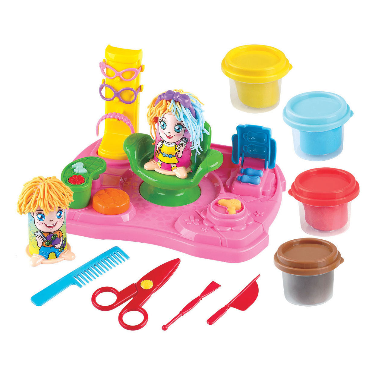 Playgo Haarstudio-Tonset - 4 Tontöpfe