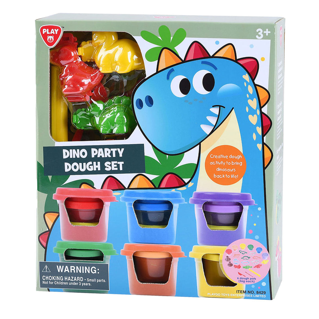 Playgo Dino-Party-Tonset – 6 Tontöpfe
