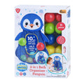 Play go badspeelgoed opberger pinguin met ballen - 11dlg.