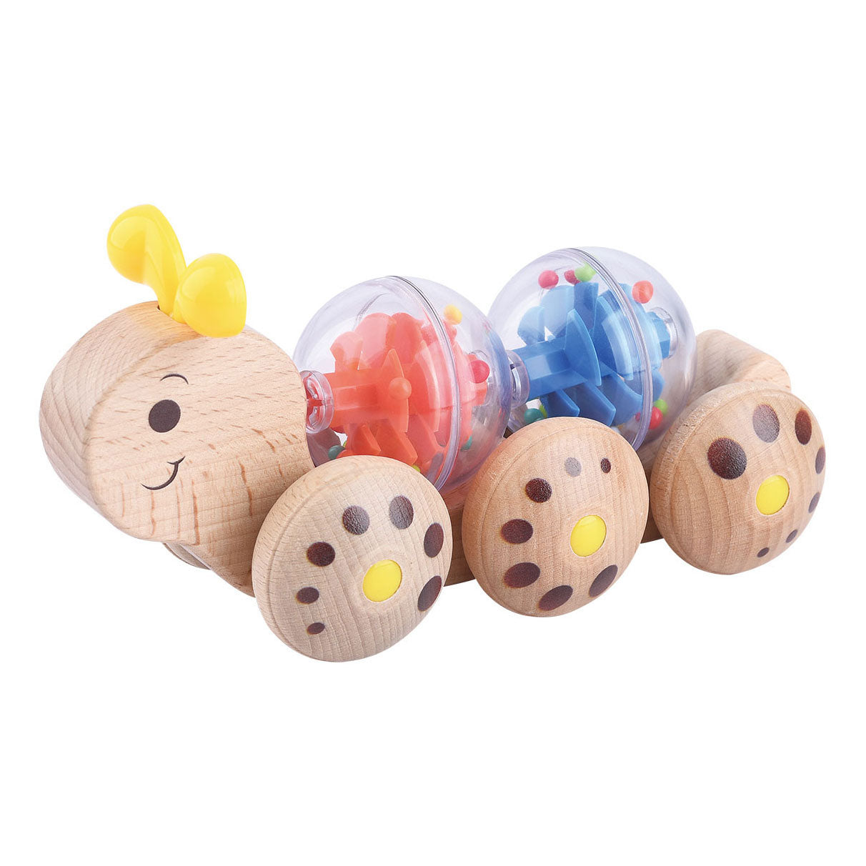 Playgo play houten rollende rups