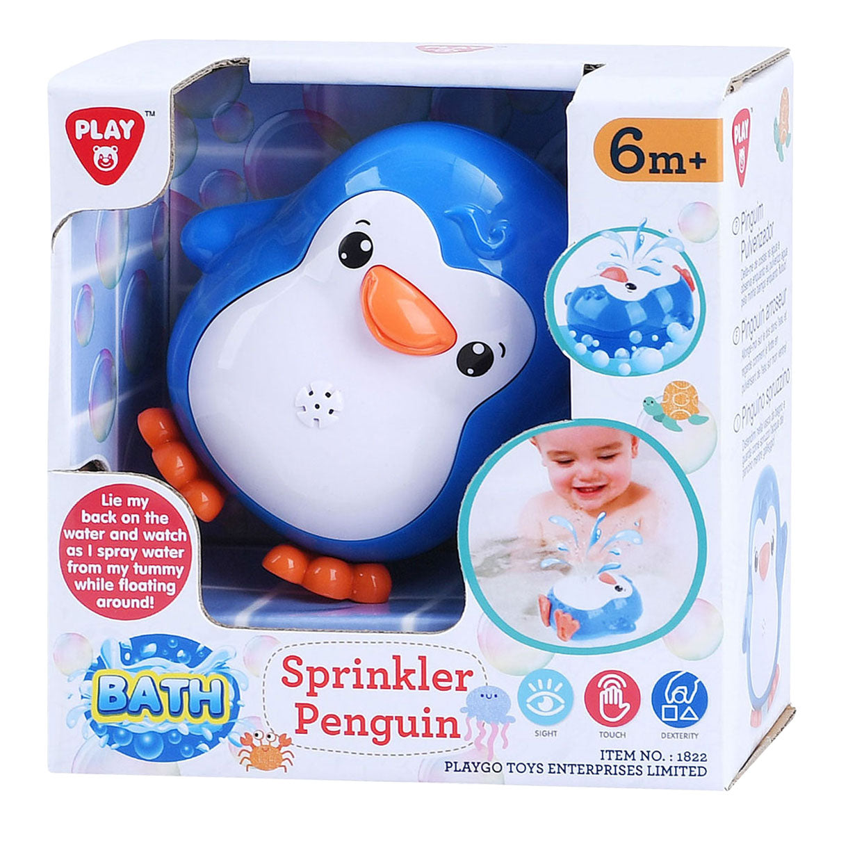 Playgo Badespielzeug spritzender Pinguin