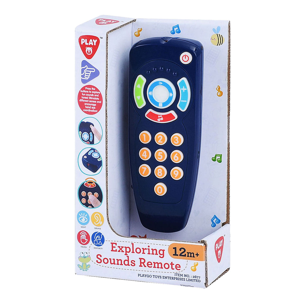 Playgo baby afstandsbediening met geluid blauw