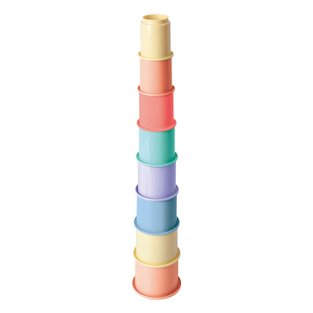 Playgo stapelblokken regenboog - 8dlg.