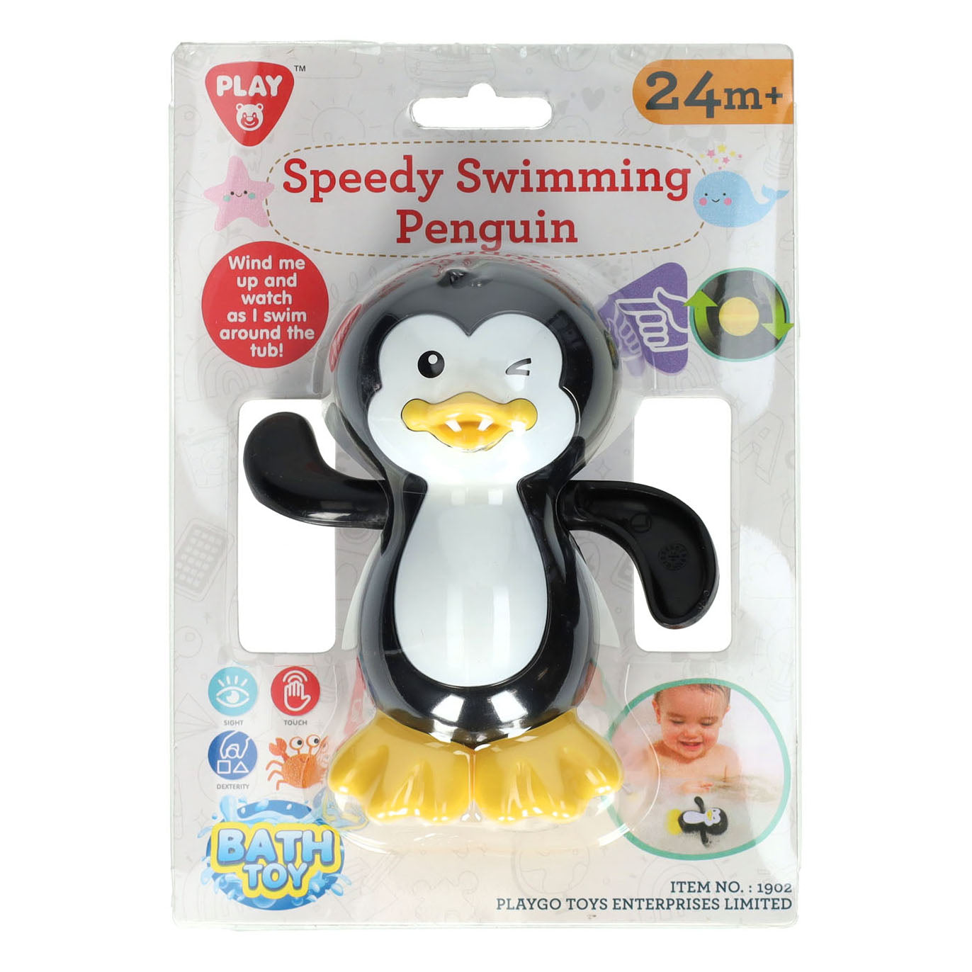 Playgo Badespielzeug schneller Schwimmpinguin