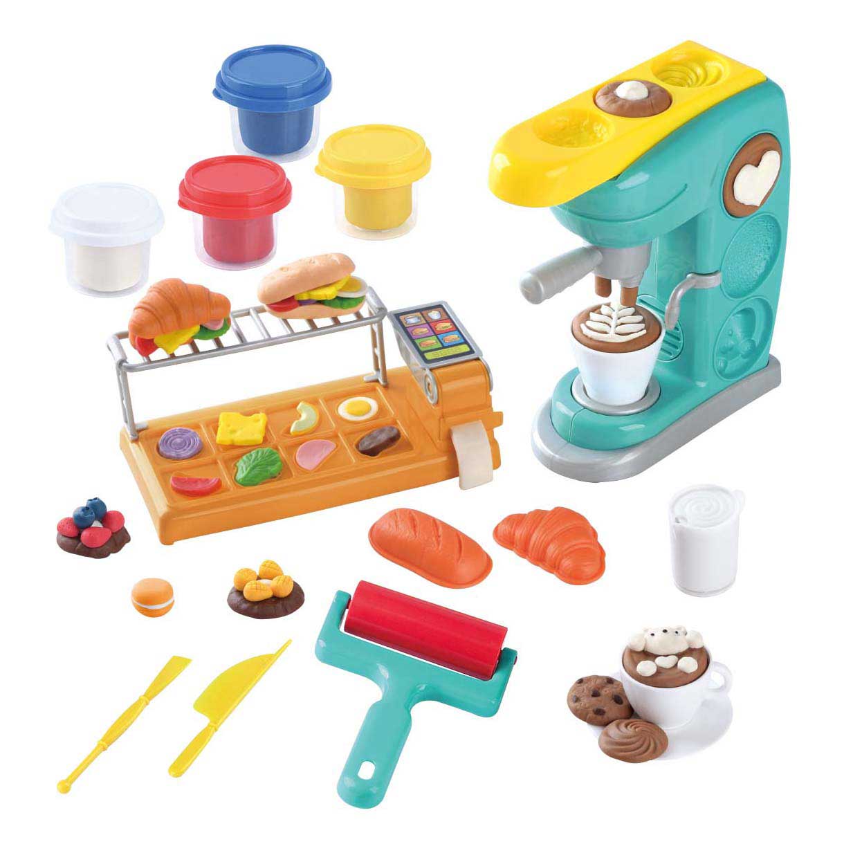 Playgo-Töpferset für die Schulkantine – 4 Tontöpfe