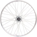 Hinterrad 28 Nexus 8 Rollenbremsnabe mit silberner Felge und Edelstahlspeichen