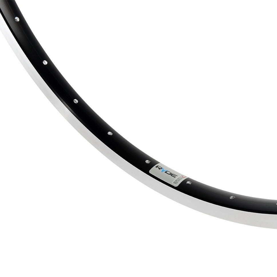 Ryde velg andra 30 28 622 x 19c aluminium - 32 gaats 14g - zwart geslepen