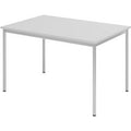 Bach vergadertafel hammerer staal 120x80x72cm lichtgrijs