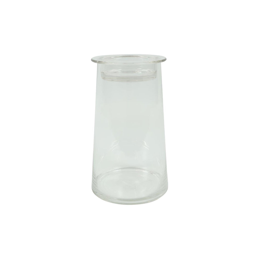 Countryfield deco glas hanny met komdeksel helder 14xh23,5cm