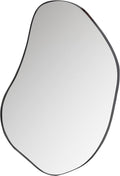 Woood romee organische spiegel - metaal - zwart - 100x70x4