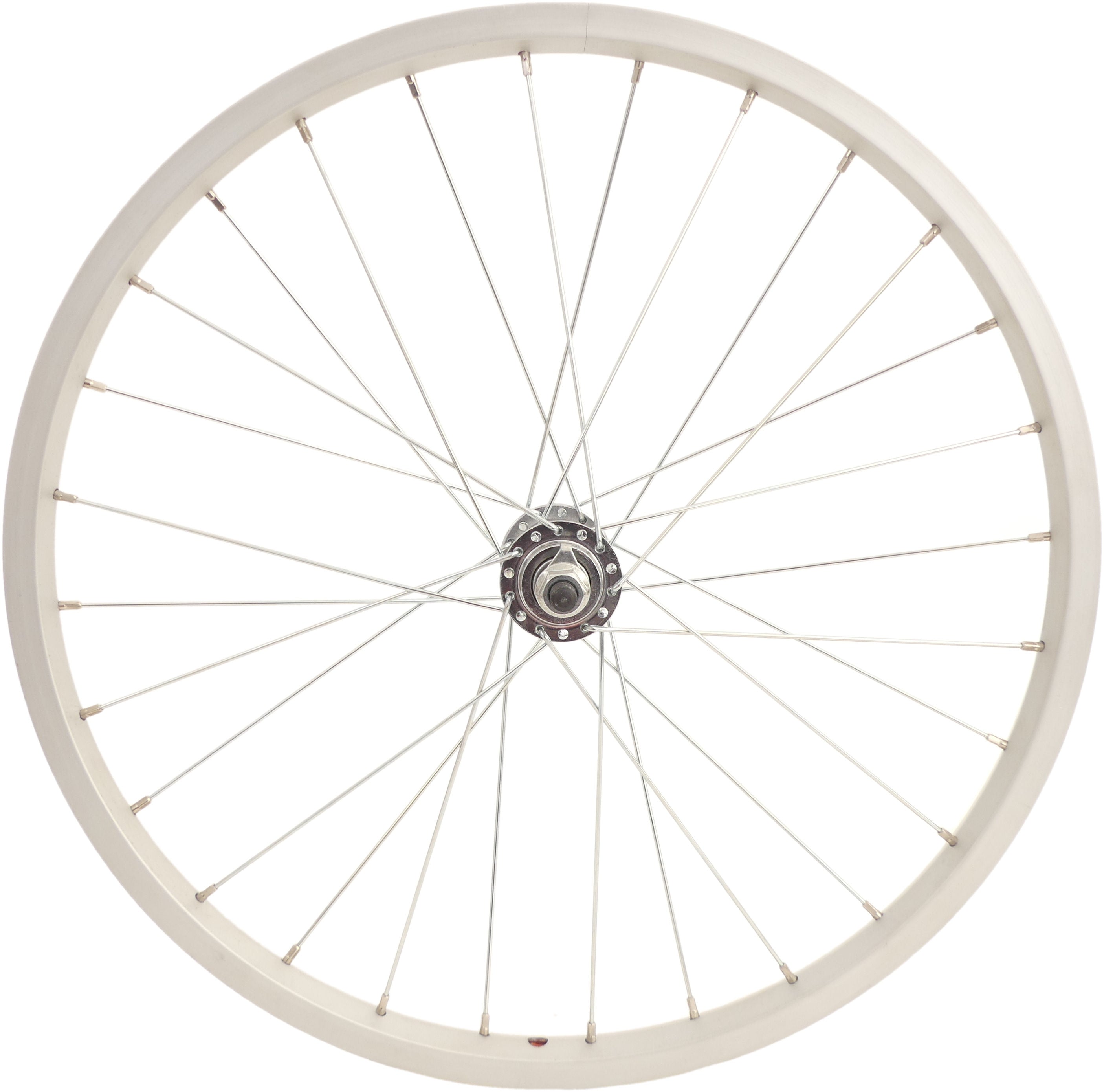 Vorderrad 20*175 Aluminium-Vollachse - silber
