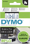 Dymo originele d1 labels | blauwe tekst op wit label | 9 mm x 7 m | zelfklevende etiketten voor de labelmanager labelprinter | gemaakt in europa