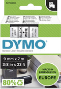 Dymo originele d1 labels | zwarte tekst op wit label | 9 mm x 7 m | zelfklevende etiketten voor de labelmanager labelprinter | gemaakt in europa