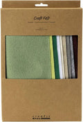 Creativ company hobbyvilt a4 dikte 2mm naturel kleuren - 10st.