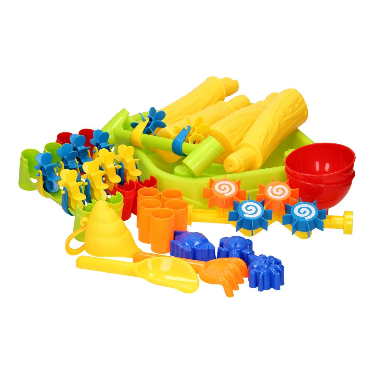 Wasserspielplatz mit Wassermühlen