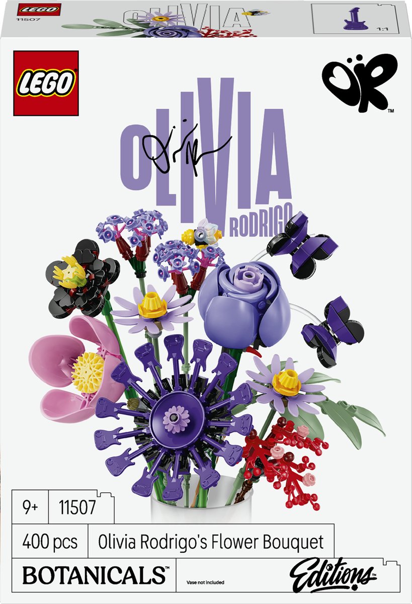 Lego botanicals olivia rodrigo's bloemenboeket