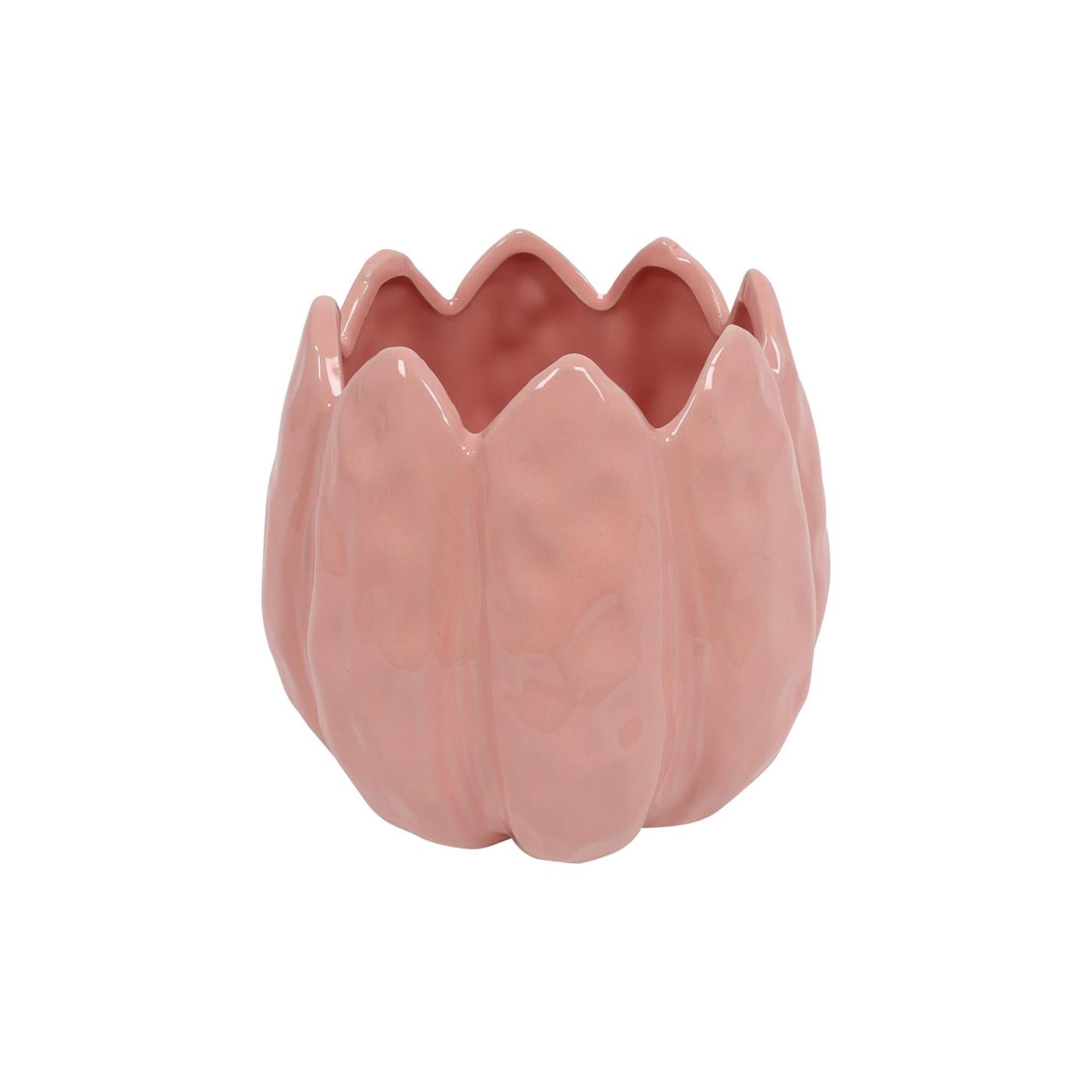 Countryfield bloempot tulp s roze 12x12x13cm